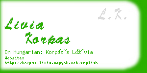 livia korpas business card